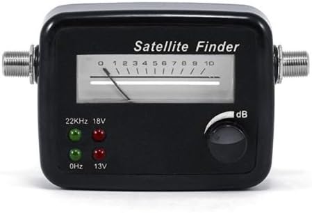 4 LED display / satellite finder with level display /pointer display / measuring device with signal sound | HD-capable / high-quality measuring device for optimal positioning / adjustment of satellite antennas / digital satellite systems / high input sensitivity / damping controller for optimal adaptation of the signal strength/ easily readable scalincludes connection cable and brief operating instructions