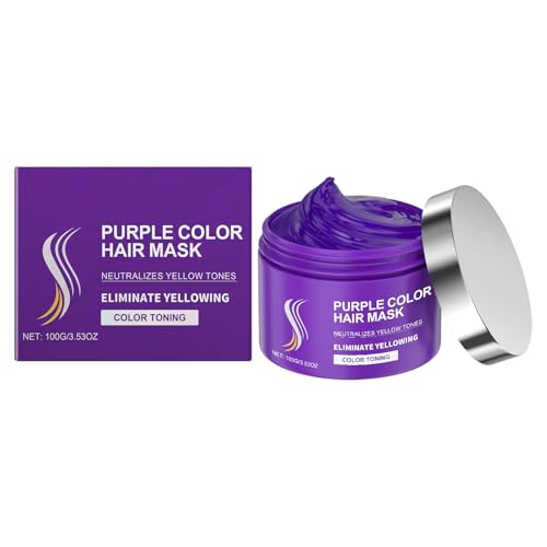 Keratin Purple Hair Mask, Mascarilla Tonificante Purple, Mascarilla Hidratante Keratin, Acondicionador, Sérum, Nutritiva e Hidratante, Suaviza y da Brillo, Todo Tipo de Cabellos