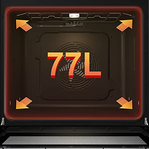 Hisense-BSA65226AB-Horno-Multifuncion-con-Vapor-y-Funcion-Freidora-de-Aire-sin-Aceite-Capacidad-77L-Coccion-Simultanea-5-Niveles-ventilador-XXL-Pizza-mode-300-Puertas-removibles-Negro