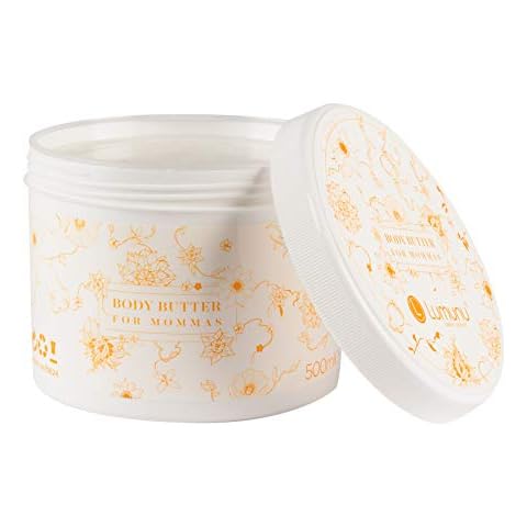 Lumunu Manteca corporal de lujo para barrigas de bebé, espuma corporal rica para pieles secas a base de 3 mantecas vegetales naturales con vitamina E Cover