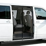 NIGOOLATA Moustiquaire Magnétique pour VW T5 T6 Porte Coulissante, Filet Anti-Moustiques et Protection Solaire pour Camping