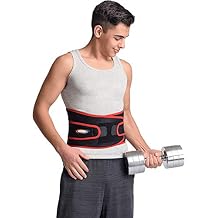 MAXAR Airprene Sports Back Brace W/ Powerful 18 Magnets, Warm & Breathable, Six Spring Metal Stays, Prevent Back Injuries, Support Belt for Lumbosacral, Heavy Lifting & Lower Back Pain, BMS-512 M, Black