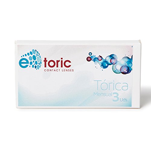 e-toric hidrogel - lentes de contacto toricas diarias - Potencia esférica:+0.50,Radio de curva base:8.70,Diameter:14.20,Cilindro:-3.00,Eje:160.00,PPU Count:30 - Pack de 30 uds