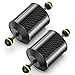 Seafrogs 2PCS D80mm/3.14' H199.99mm/7.87' Underwater Float Arm Carbon Fiber Floating Dual Ball Lightweight Buoyancy Arm for Diving Tray Video Light/Strobeï¼ˆGA-9ï¼‰