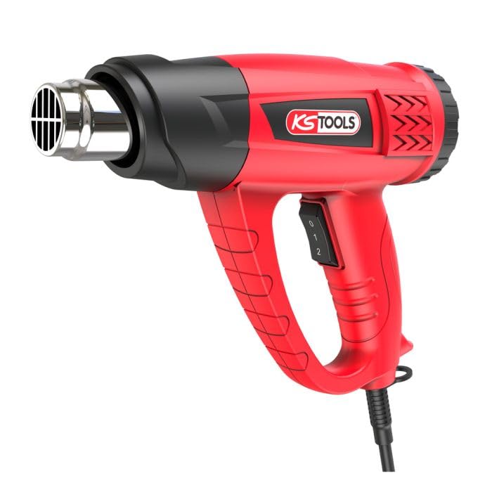 KS Tools 960.1180F - Decapador térmico digital de pistola de aire caliente (2000 W, 4 boquillas)