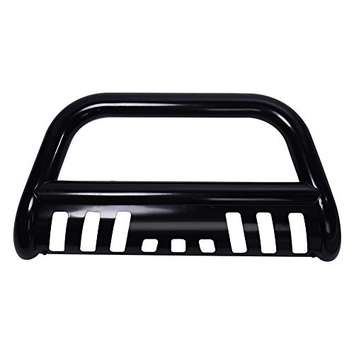 Front Bumper Grille Guard Compatible With Skid Plate Replacement For 2004-2023 Ford F150, Hd Heavy Duty 3" Tube Pickup Truck Brush Push Bull Bar For Lincoln Navigator 2003-2014, Black #TOP2