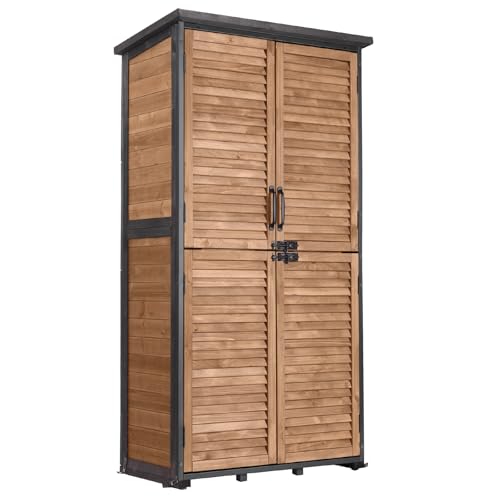 GUTINNEEN Wood and Metal Cabinet
