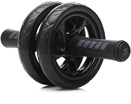 Roller Wheel Exercise Equipment New Keep Fit Wheels No Noise Abdominal Wheel Ab Roller with Mat for Exercise Fitness Equipment (Color : Black) - Image 3
