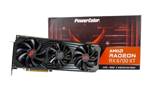 PowerColor Red Devil AMD Radeon RX 6700 XT Gaming Graphics Card with 12GB GDDR6 Memory, Powered by AMD RDNA 2, Raytracing, PCI Express 4.0, HDMI 2.1, AMD Infinity Cache (Renewed)