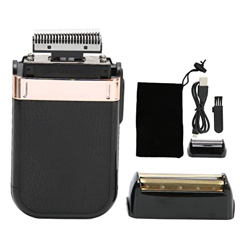 Rasoir électrique professionnel pour coiffeur à double feuille dorée - 3