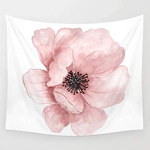 SOFTBATFY Flower Wall Hanging Tapestry, Art Women with Flower Living Room Office Tapestry
