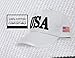 DISHIXIAO USA Baseball Cap Polo Style Adjustable Embroidered Dad Hat American Flag for Men and Women White
