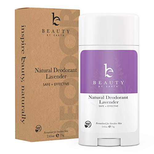 Natural Deodorant Lavender - Organic Deodorant for Women, Aluminum Free All Natural Deodorants for Women and Mens Deodorant, Vegan Womens Deodorant Sensitive Skin, Travel Deodorant, 2.65oz Tube