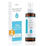 Pure Magnesium Oil Spray, High Potent 32% Concentration, Better Sleep, Muscle Ache and Stress Relief, Body Odor Reduction, Topical Pure Magnesium Oil Spray for Feet