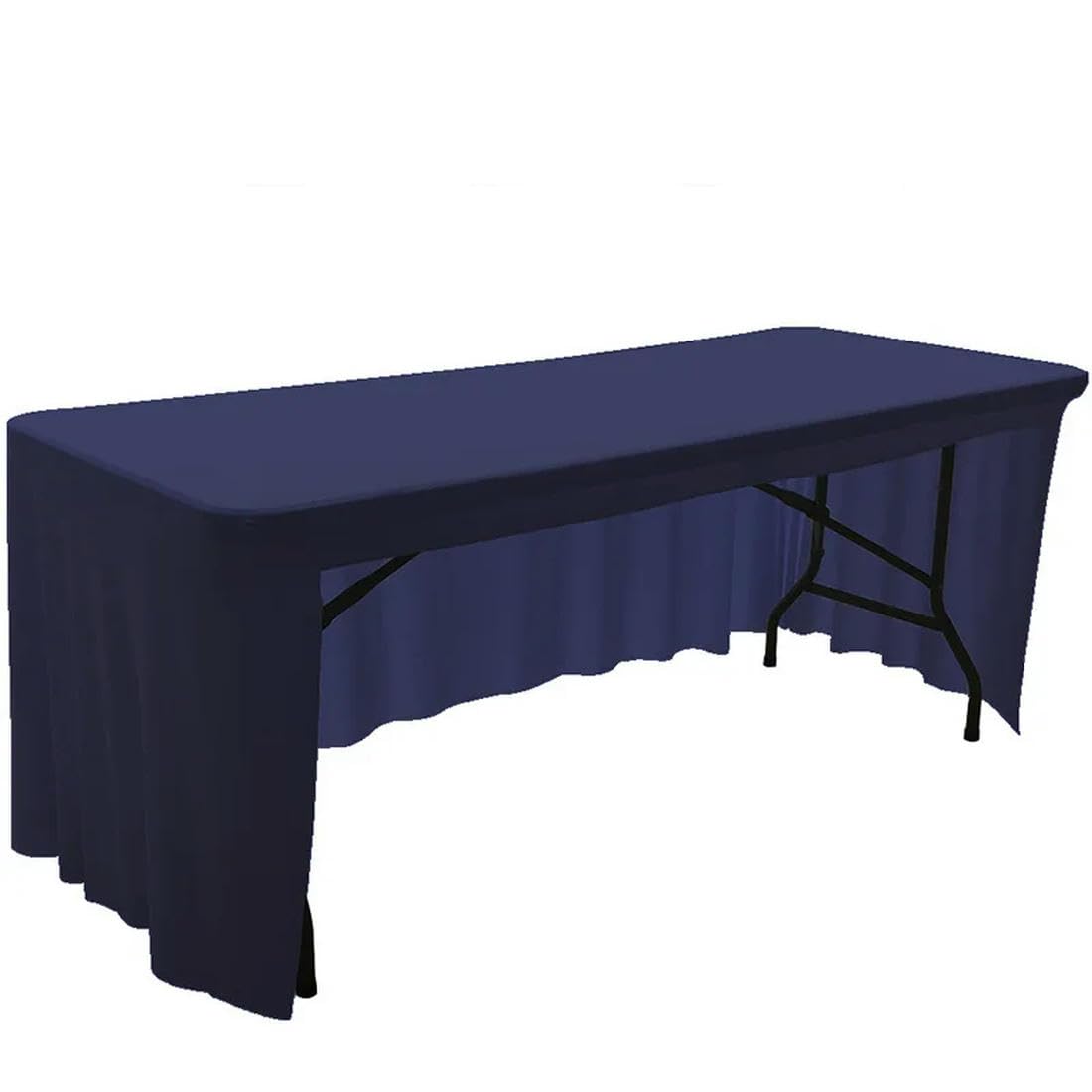 Mantel elástico de licra – Mantel elástico blanco para bodas, banquetes, eventos y fiestas – Falda de mesa perfecta para hoteles y celebraciones