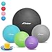 Trideer Exercise Ball (Multiple Color), Yoga Ball, Birthing Ball with Quick Pump, Anti-Burst & Extra Thick, Heavy Duty Ball Chair, Stability Ball Supports 2200lbs (Turkis, XXL(78-85cm))