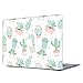 Price comparison product image Gusumi Rubberized Glossy Clear See Through Hard Case Shell Cover for MacBook Air 13 Inch (Model: A1369 and A1466), Cactus 6