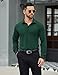 COOFANDY Men Long Sleeve Dress Shirt Wrinkle Free Button Up Shirts Business Formal Shirts Green