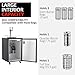 Professional Grade Dual Tap Kegerator, 170l (6 Cu.Ft.) Full Size Stainless Steel Draft Beer Dispenser with CO2 Tank, Ready-to-Brew All-in-One System for Home Bar & Parties, 32°f-50°f Precision Control