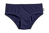 City Threads Girls Swim Brief Bottom UPF 50+ Rash Guard Bathing Suit Soft Comfortable Durable Made in USA, Navy, 12Y