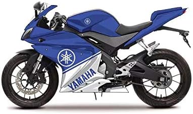 – ABS plastic Motorcycle Injection Pre-Drilled Hole Cowl Fairings Bodywork Kit Complete Set For Yamaha R125 2014-2018 (F Blue)