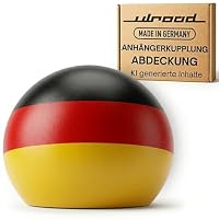 ULROAD Anhängerkupplung Abdeckung Fan - Made IN Germany - Deutschland Auto Deko Autoflagge Schutzkappe für Fans