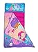 Baby Boom Funhouse Mermaid Kids Nap Mat Set – Includes Pillow and Fleece Blanket – Great for Girls Napping during Daycare or Preschool - Fits Toddlers, Pink + Purple