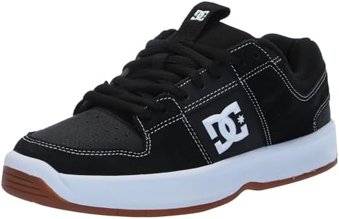 DC Tênis de skate masculino Lynx Zero casual, preto/branco, 3,5