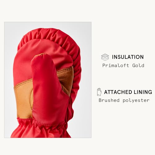 Image of Hestra My First Mitt (Child 0-4yrs) I Waterproof, Insulated Winter Mittens for Babies & Toddlers for Snow or Cold Weather