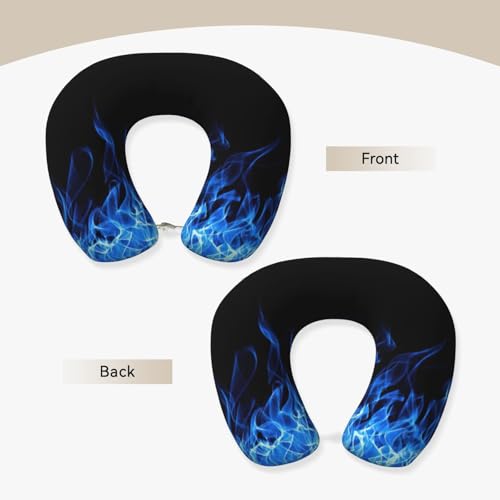 Almohada de poliéster tamaño único para cuello negro miniatura 3