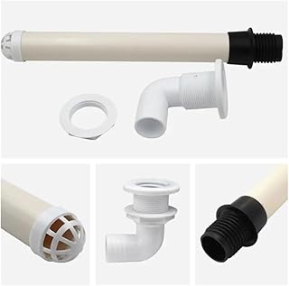 Tubo de drenaje de desbordamiento blanco compatible de 1,5 pulgadas para modelo 12345