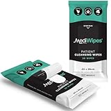 MediWipes Patient Cleansing Wet Wipes - Pack of 30 - Enriched with Aloe Vera Wet Wipes - Fragrance-Free & Alcohol-Free, Safe, Plastic-Free & Paraben-Free for Home & Healthcare Use (20 x 28 cm)