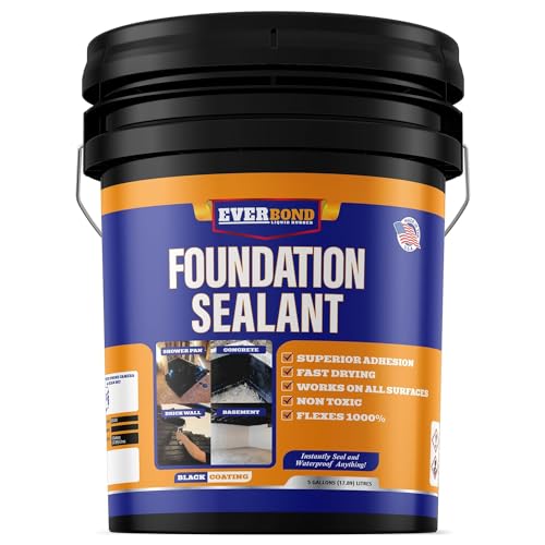 Foundation Sealant - 100% Waterproof - 4.75 Gallons
