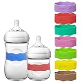 Personalized Baby Bottle Labels ，Custom Reusable Silicone Water Bottle Name Bands for Daycare, Laser Engraving Bottle Name Tags, Waterproof Customized Kids Cups Grip Straps for School