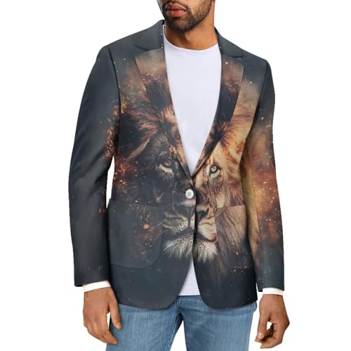 Men's One Button Dress Party Floral Suit Jacket Notched Lapel Balzer Jacket with Pockets3