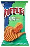 Ruffles Potato Chips, Queso, Cheddar Cheese, 8 Ounce