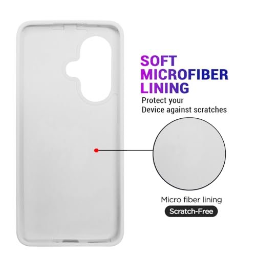 Image of LIRAMARK Liquid Silicone Soft Back Cover Case for OnePlus Nord CE 3 5G (White)