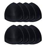 URSMART 4 pairs Bra Cups Inserts,Sports Cups Bra Inserts Push up Breathable,Removable for woman (Bla