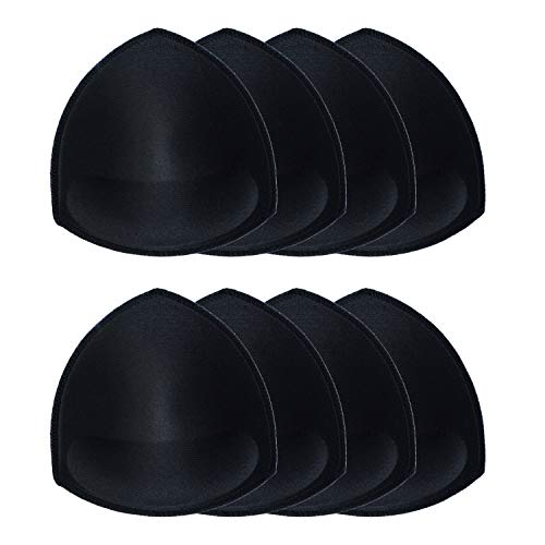 Ursmart 4 Pairs Bra Cups Inserts,Sports Cups Bra Inserts Push Up Breathable,Removable For Woman (Black) … #TOP23