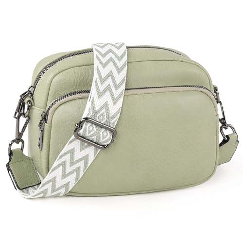 Image of TANTOMI Small Crossbody Bag for Women, Vegan Leather Shoulder Bags for Women, Travel Purse with Adjustable Shoulder Strap