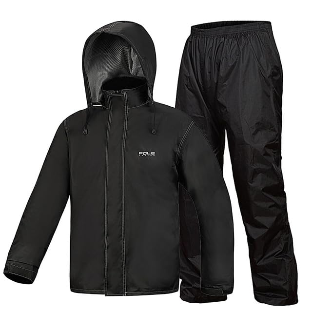 Lixada Regenanzug Wasserdicht Radfahren Regenschutz Jacke & Hose Unisex Wandern Regenmantel Hose Regenbekleidung für Motorrad Angeln