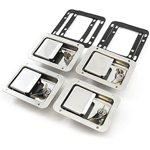 Wxfexia Rv Travel Trailer Door Latch - Stainless Steel Tool Box Lock With Gasket And Key For Boat, Marine, Caravan, Camper Hardware Accessories #TOP1