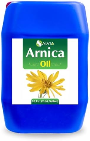Arnica (Arnica Montana) Therapeutic Essential Oil by Salvia Amber Bottle 100% Natural Uncut Undiluted Pure Cold Pressed Aromatherapy Premium Oil (338.14 Fl Oz)