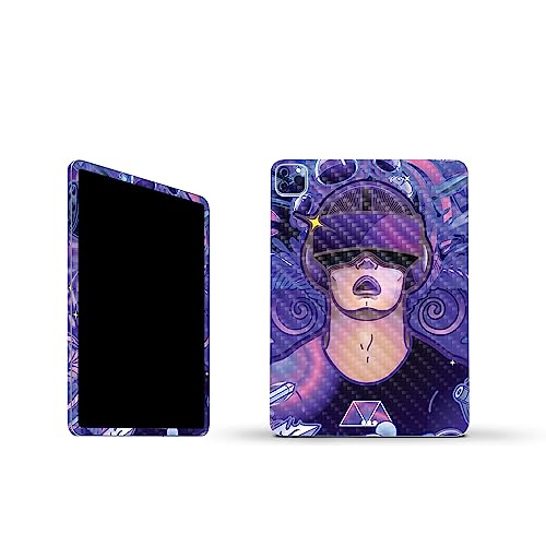 Image of MightySkins Carbon Fiber Skin Compatible with Apple iPad Pro 11 inch M2 4th Gen (2022) Full Wrap Kit - VR Dream | Protective, Durable Textured Carbon Fiber Finish | Easy to Apply | Made in The USA