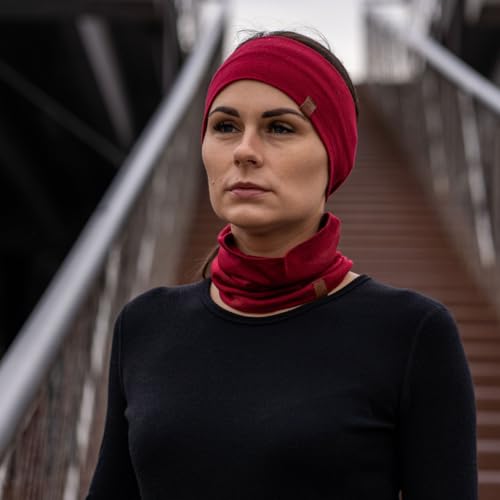 Polainas para el cuello contra el viento y diadema antideslizante que frena el sudor al correr 3