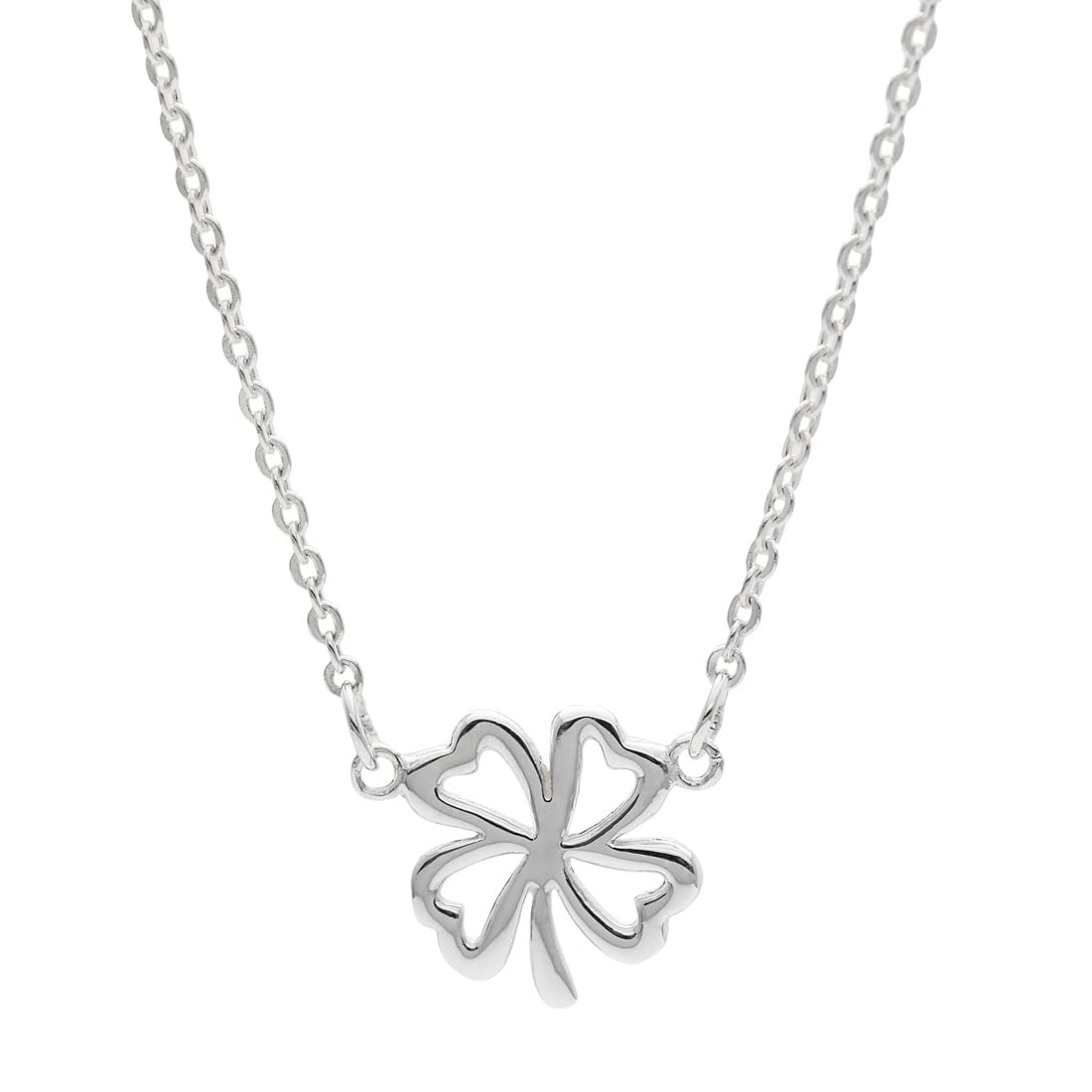 Collier trèfle en argent 925 anti-allergie avec chaîne robuste - 7