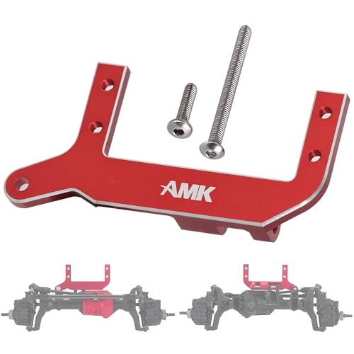 AMK TRX4 Sevro Mount, Aluminum TRX4 Sevro On Axle Mount SOA Mount 4-Link Suspension for 1/10 RC Crawler TRX4 Upgrades (Red)