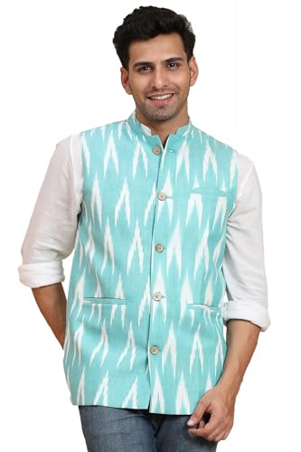 Image of SKAVIJ Men's Casual Nehru Jacket Business Vests Lightweight Waistcoat Slim Fit Suit Vest