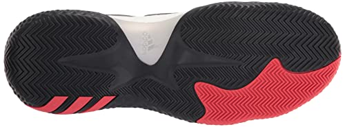 adidas Tênis de basquete unissex adulto Harden Vol. 6, Branco/vermelho vívido/tinta, 10 Women/9 Men