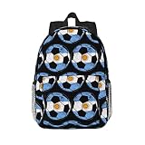 Soccer Argentina Flag Canvas Backpack 3d Printed Laptop Daypack Travel Rucksack Carrying Bag Tote Ba